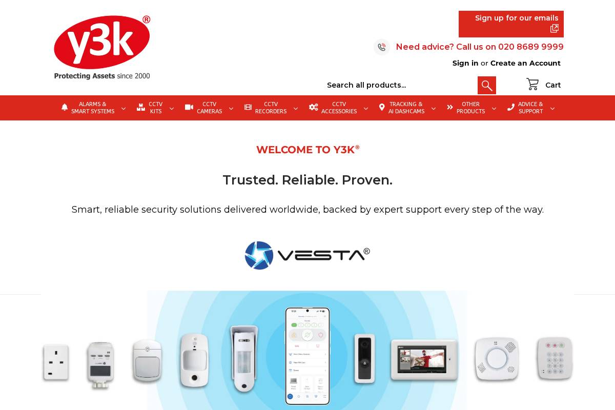 y3k.com homepage screenshot