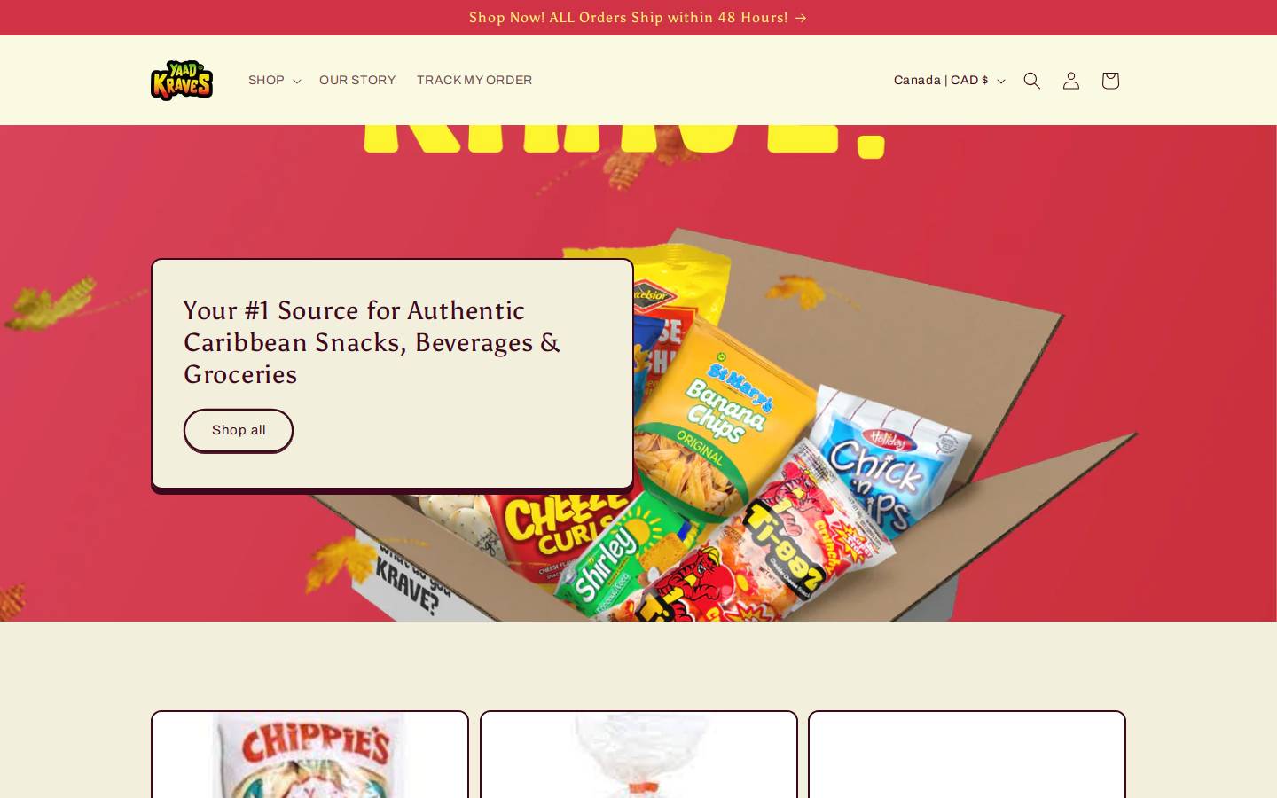 yaadkraves.com homepage screenshot