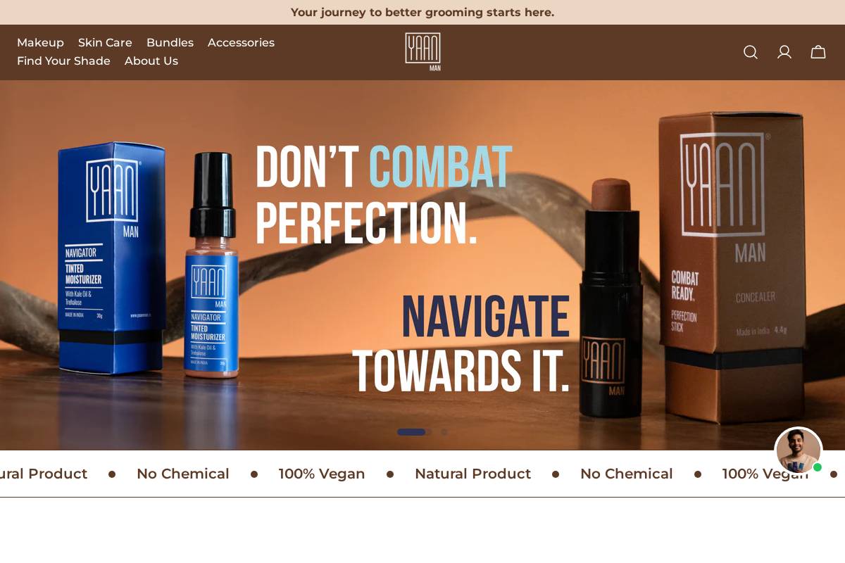 yaanman.in homepage screenshot