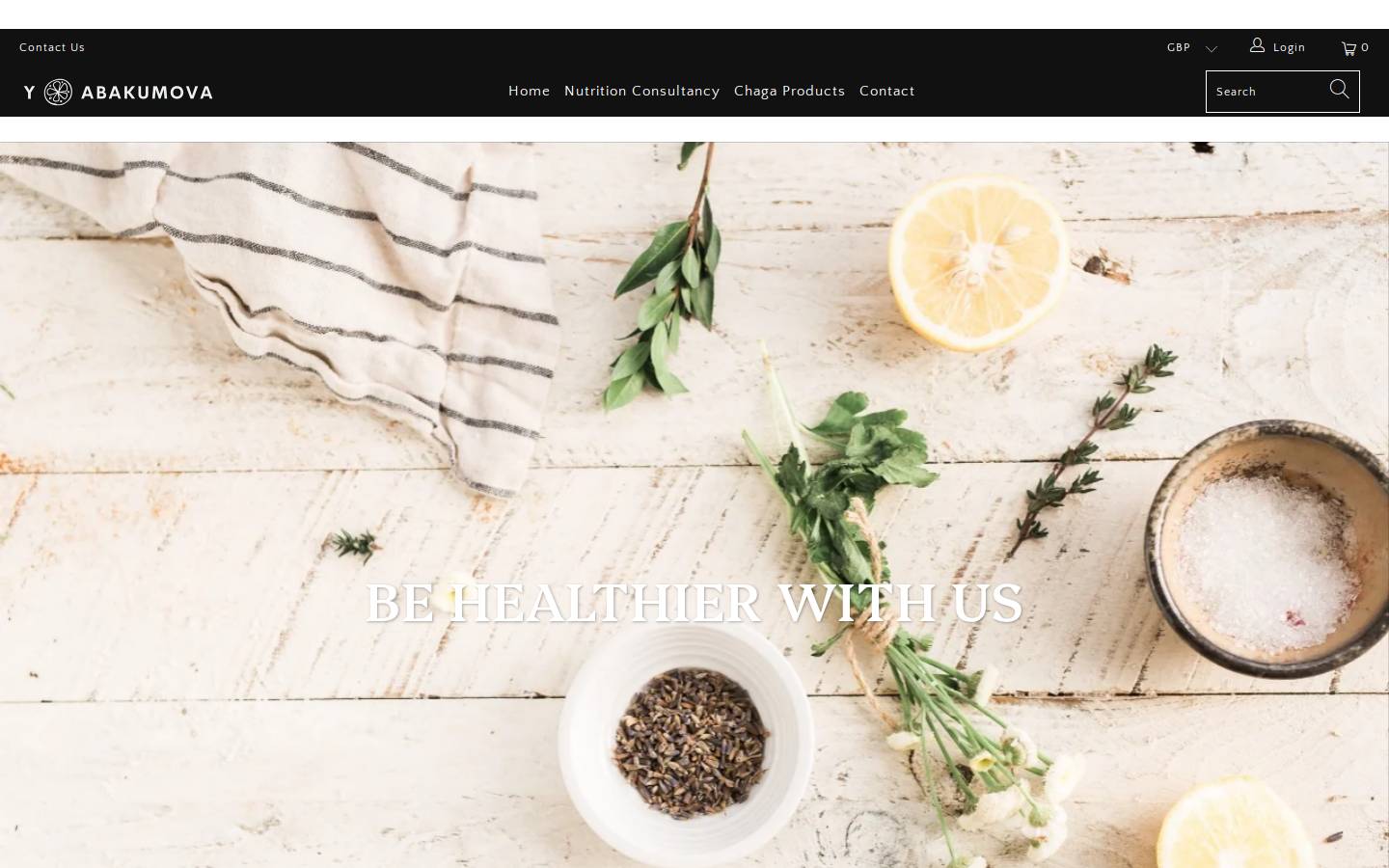 yabakumova.com homepage screenshot