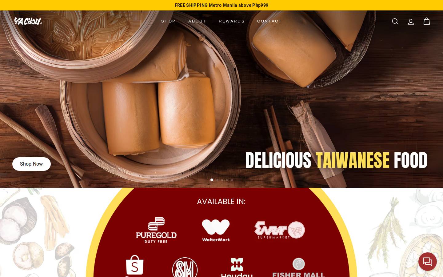 yachoufoods.com homepage screenshot