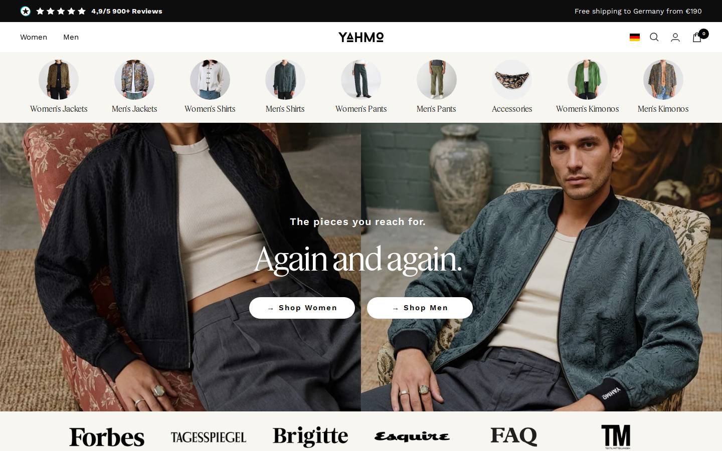 Yahmo homepage screenshot