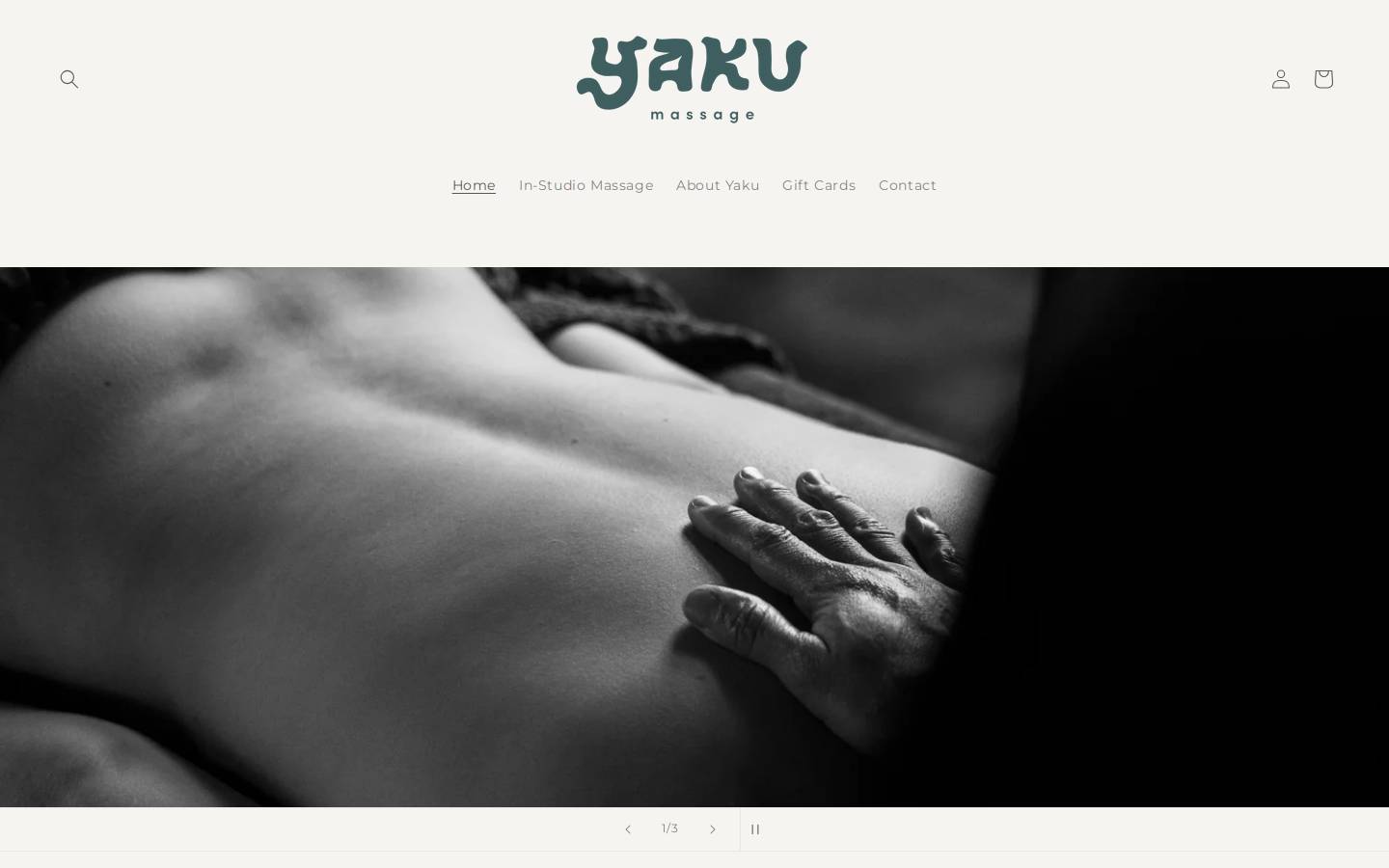 yakumassage.com homepage screenshot
