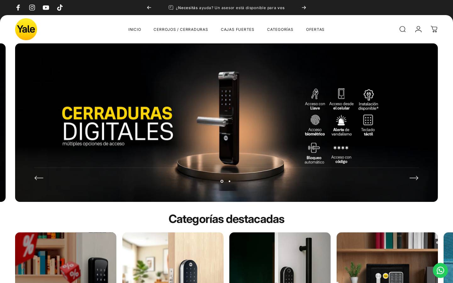 yalehome.com homepage screenshot