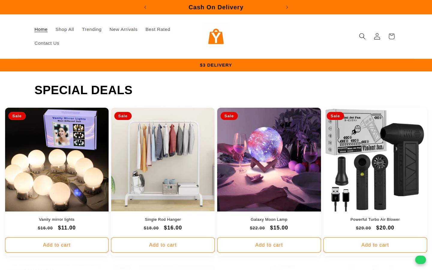 yalladealsstore.com homepage screenshot