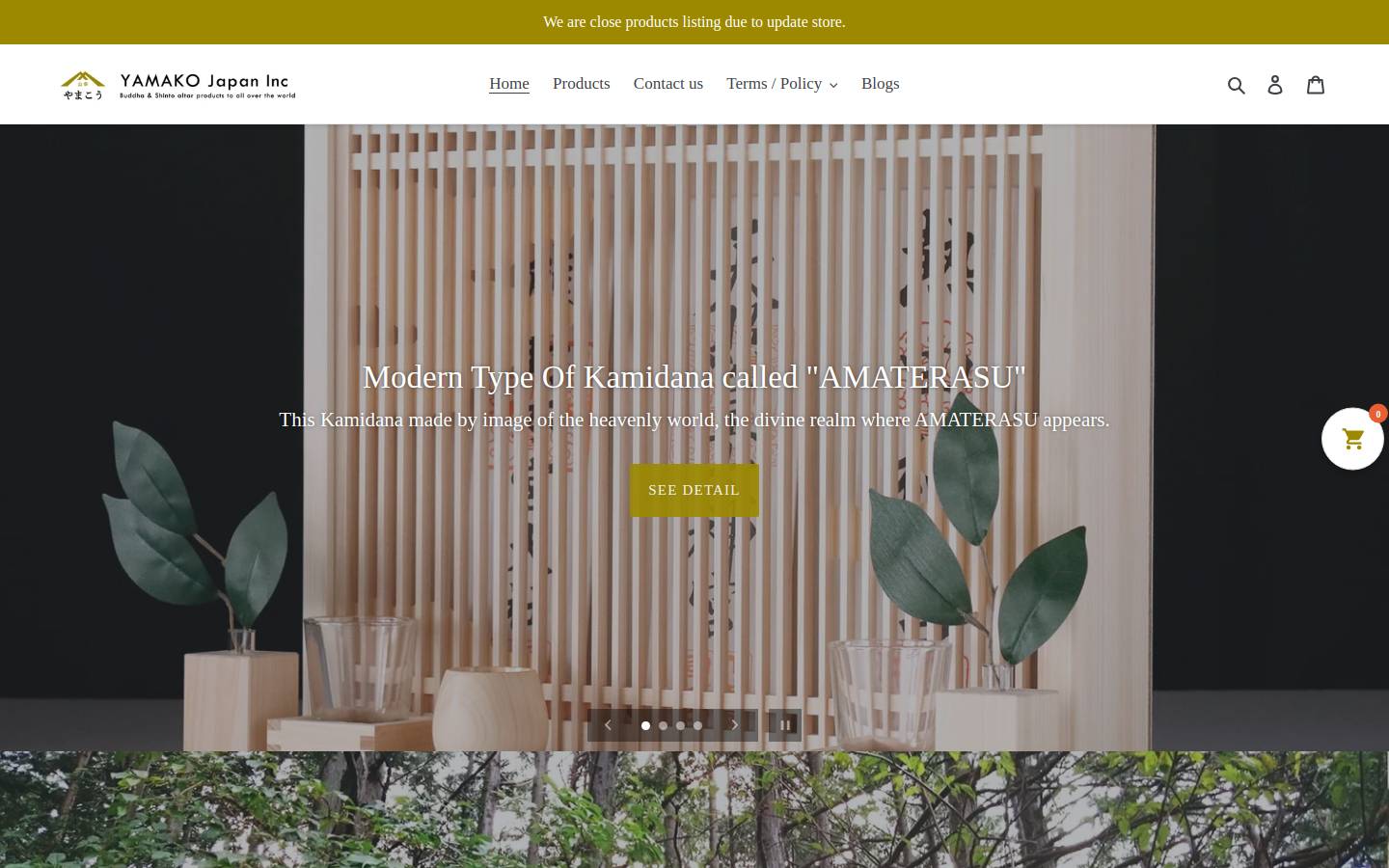 yamako-japan-inc.com homepage screenshot
