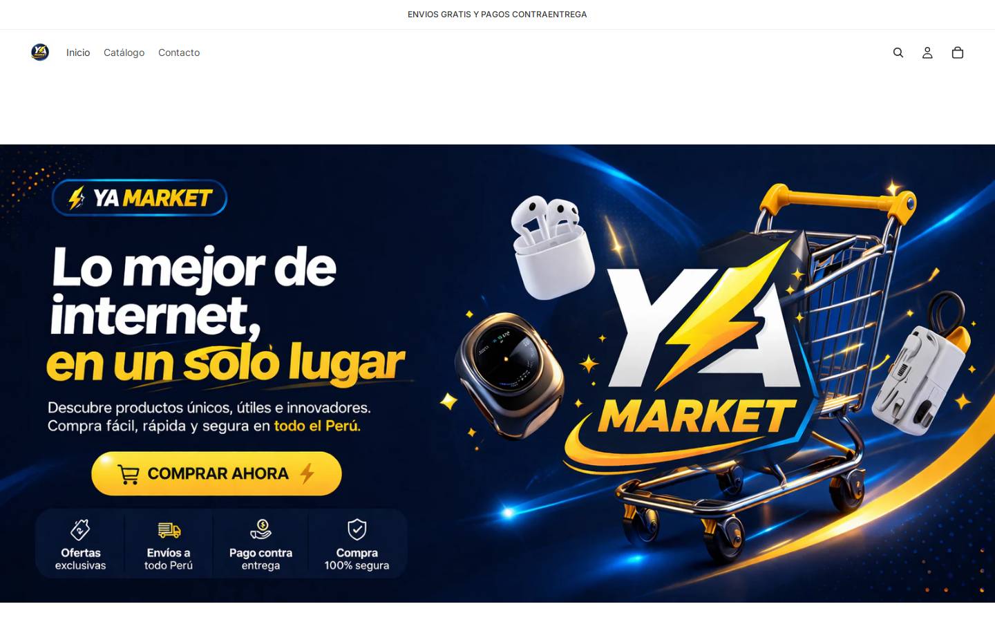 yamarket.online homepage screenshot