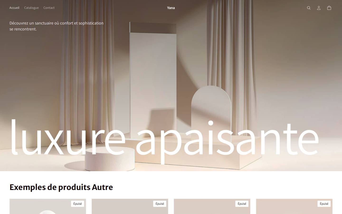 Yanaaaa homepage screenshot