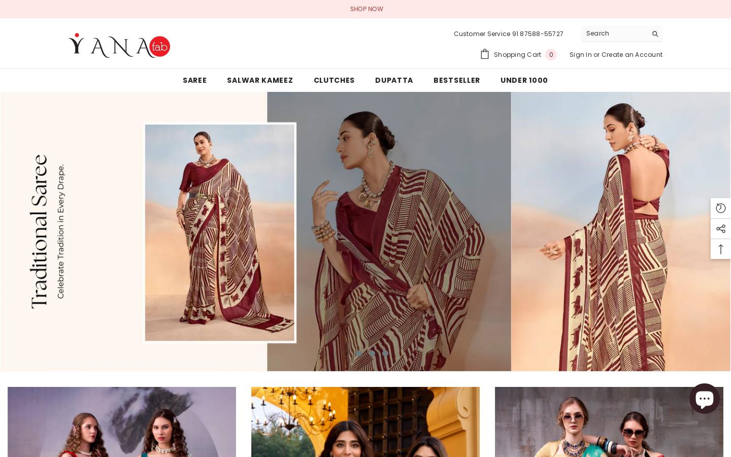 yanafab.com homepage screenshot
