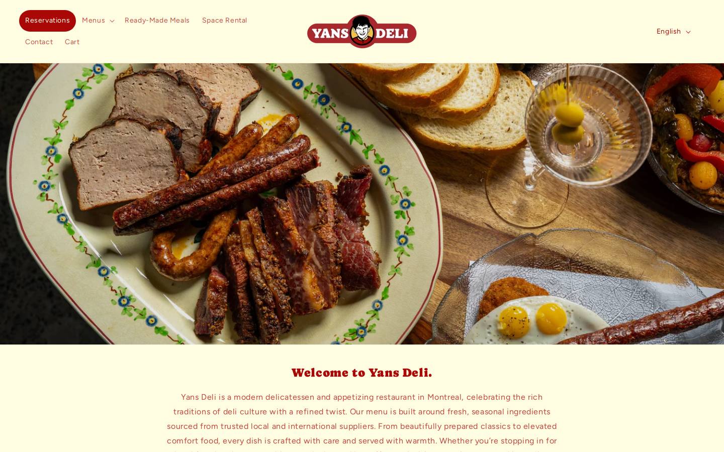 yansdeli.com homepage screenshot