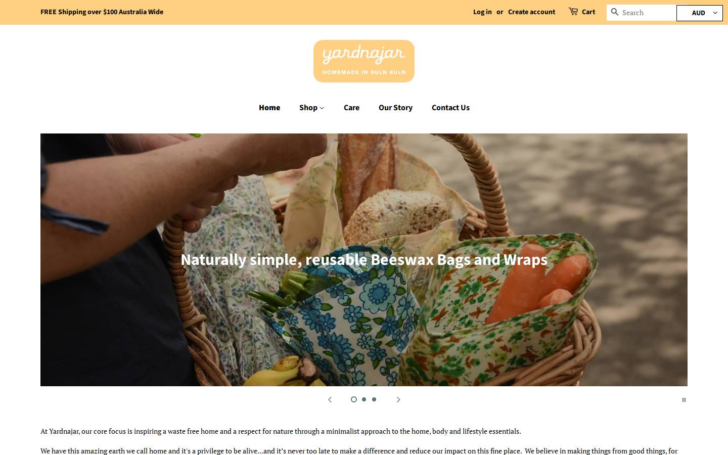 yardnajar.com.au homepage screenshot