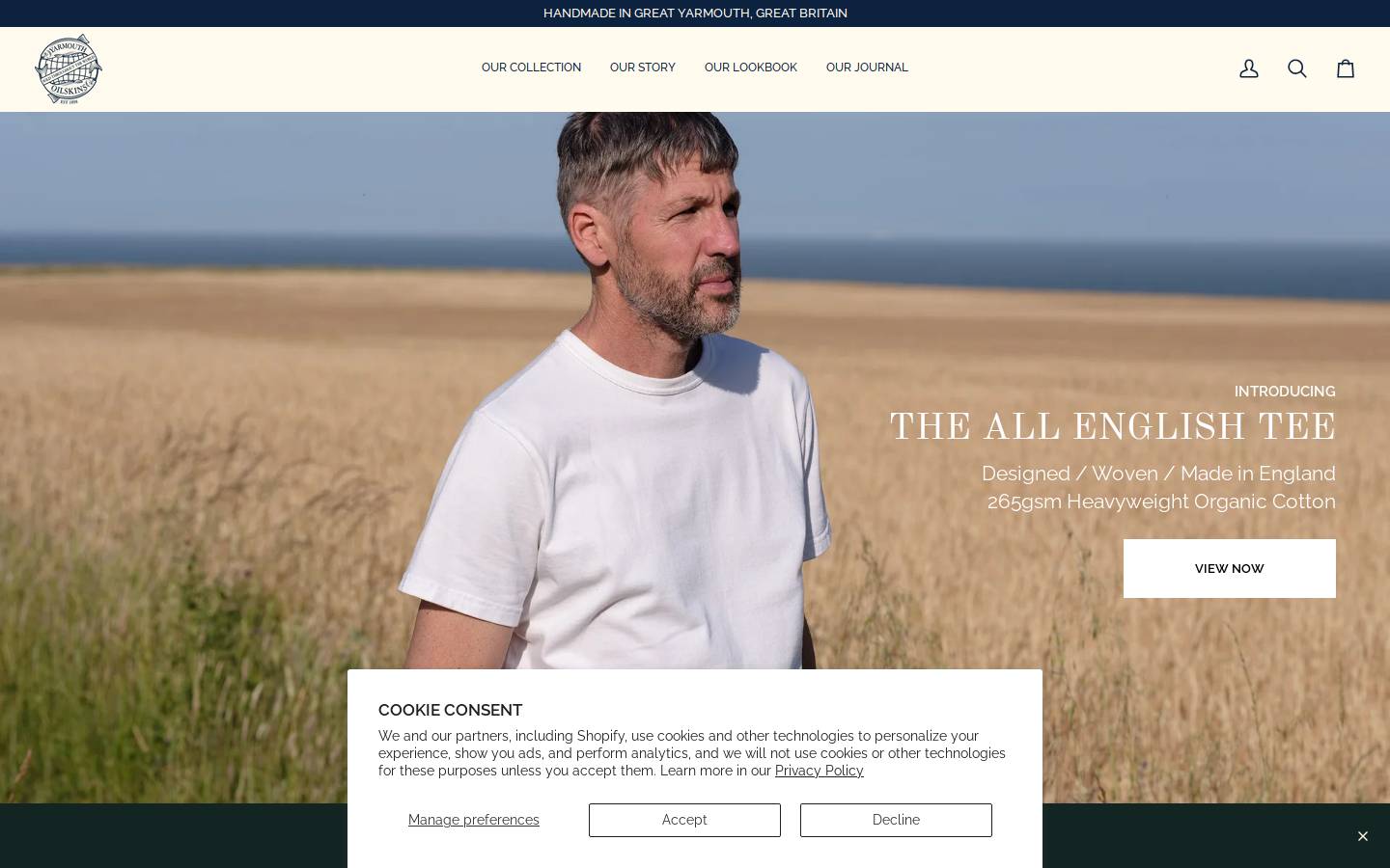 yarmouthstores.co.uk homepage screenshot