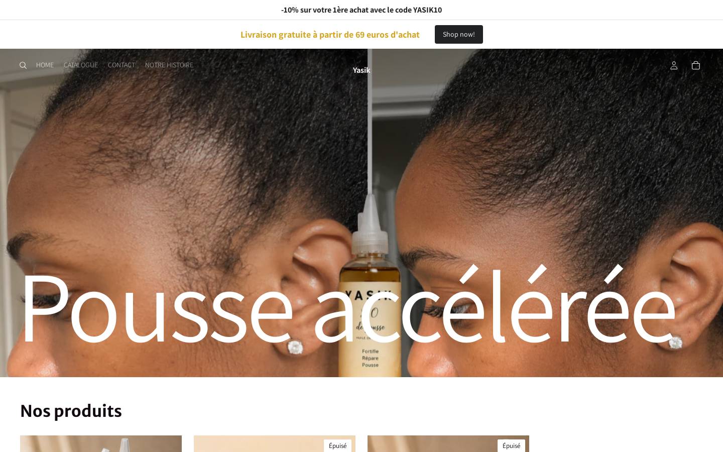 yasik.store homepage screenshot