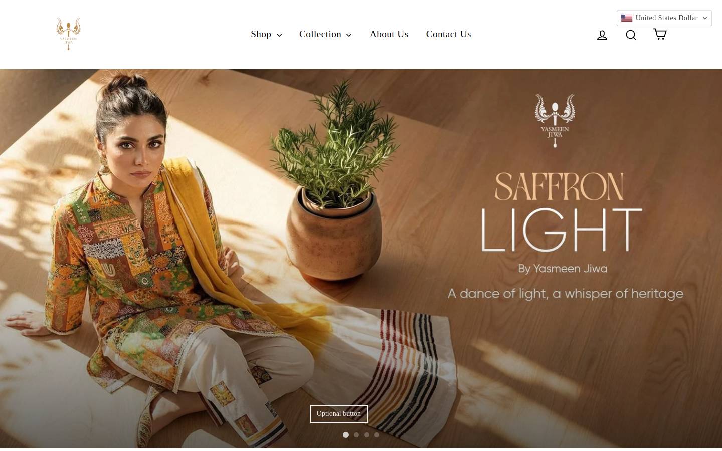 yasmeenjiwa.com homepage screenshot