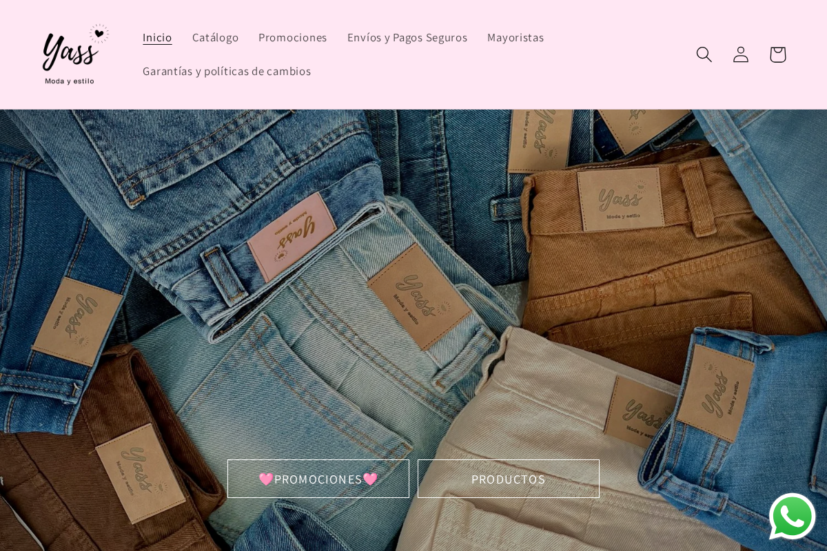 Yass Moda homepage screenshot