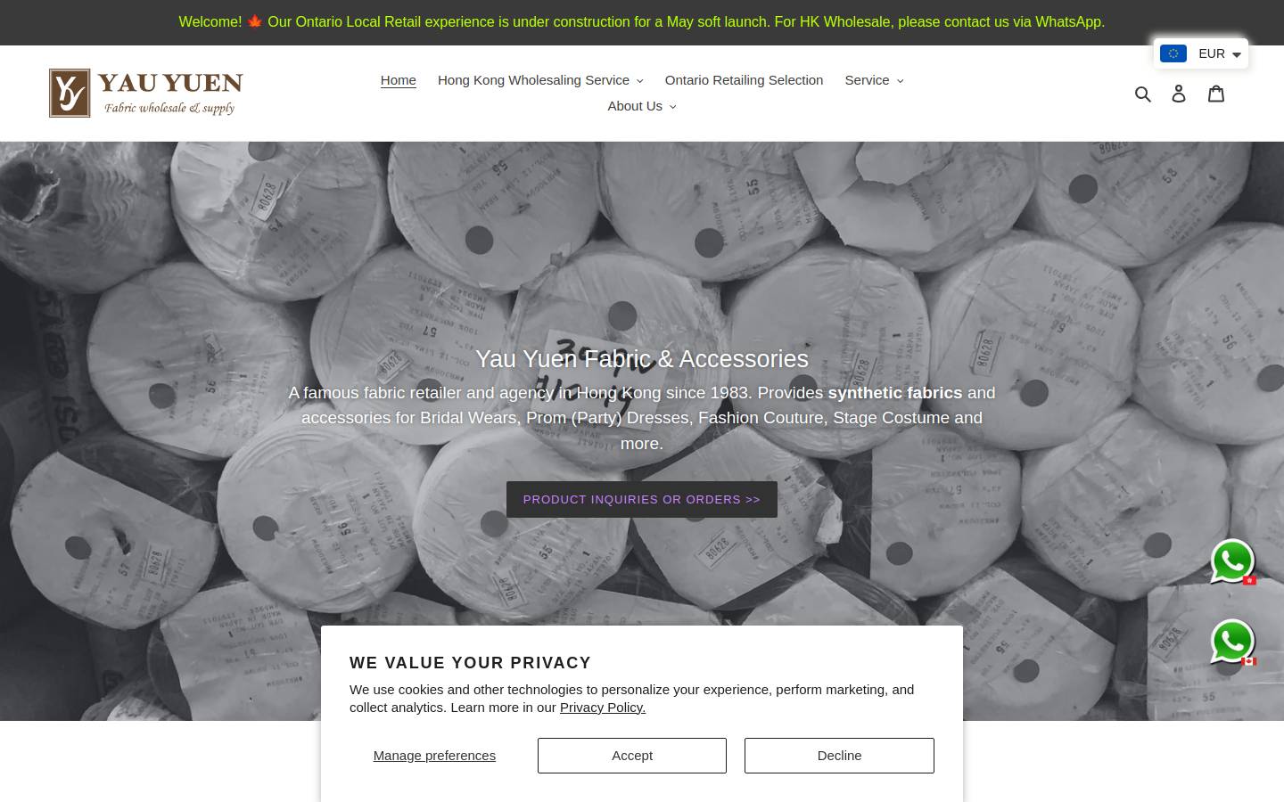 yauyuen.com homepage screenshot