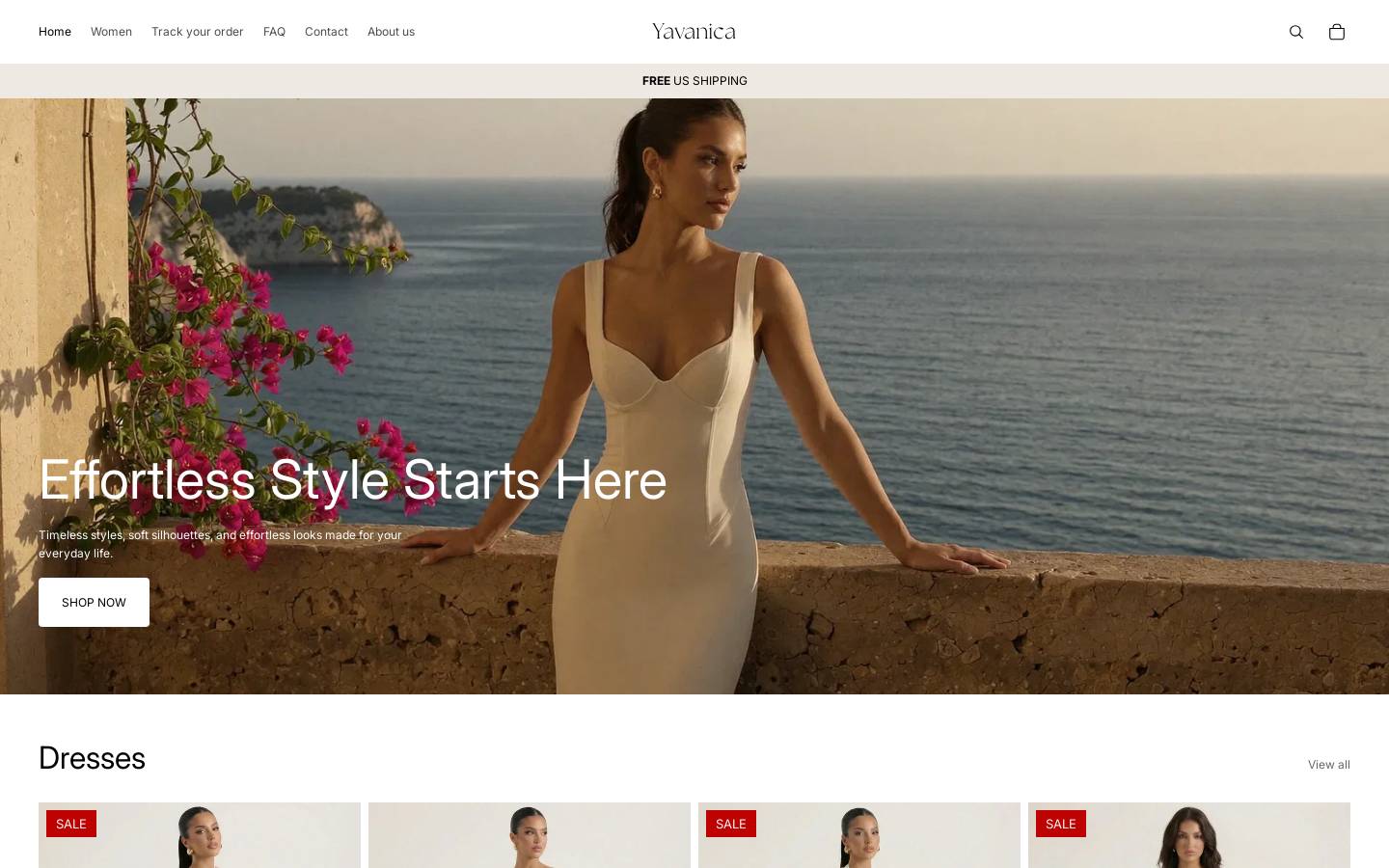 Yavanica homepage screenshot