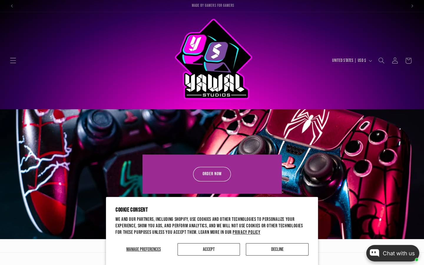 yawalstudios.com homepage screenshot