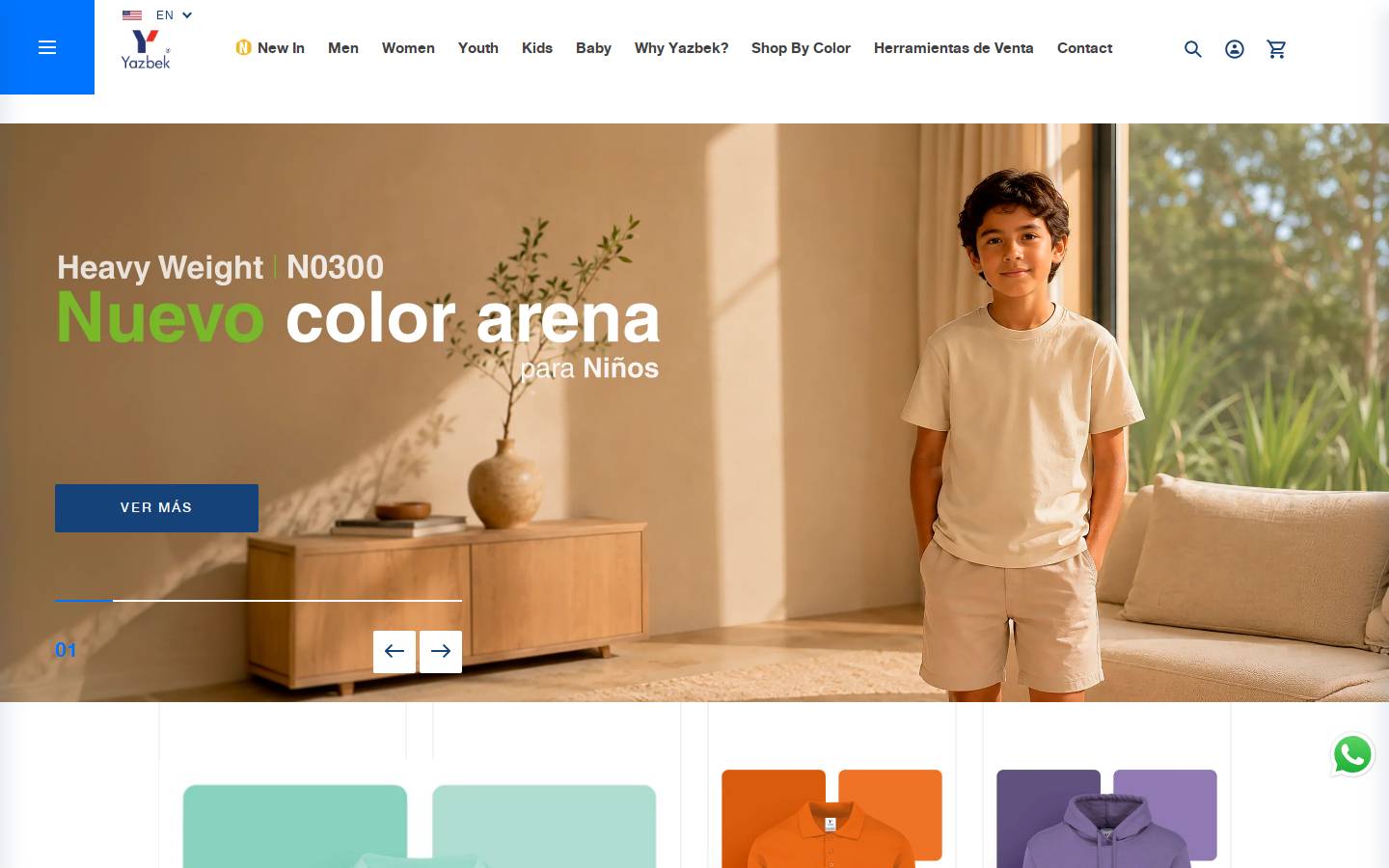 yazbek.com.mx homepage screenshot
