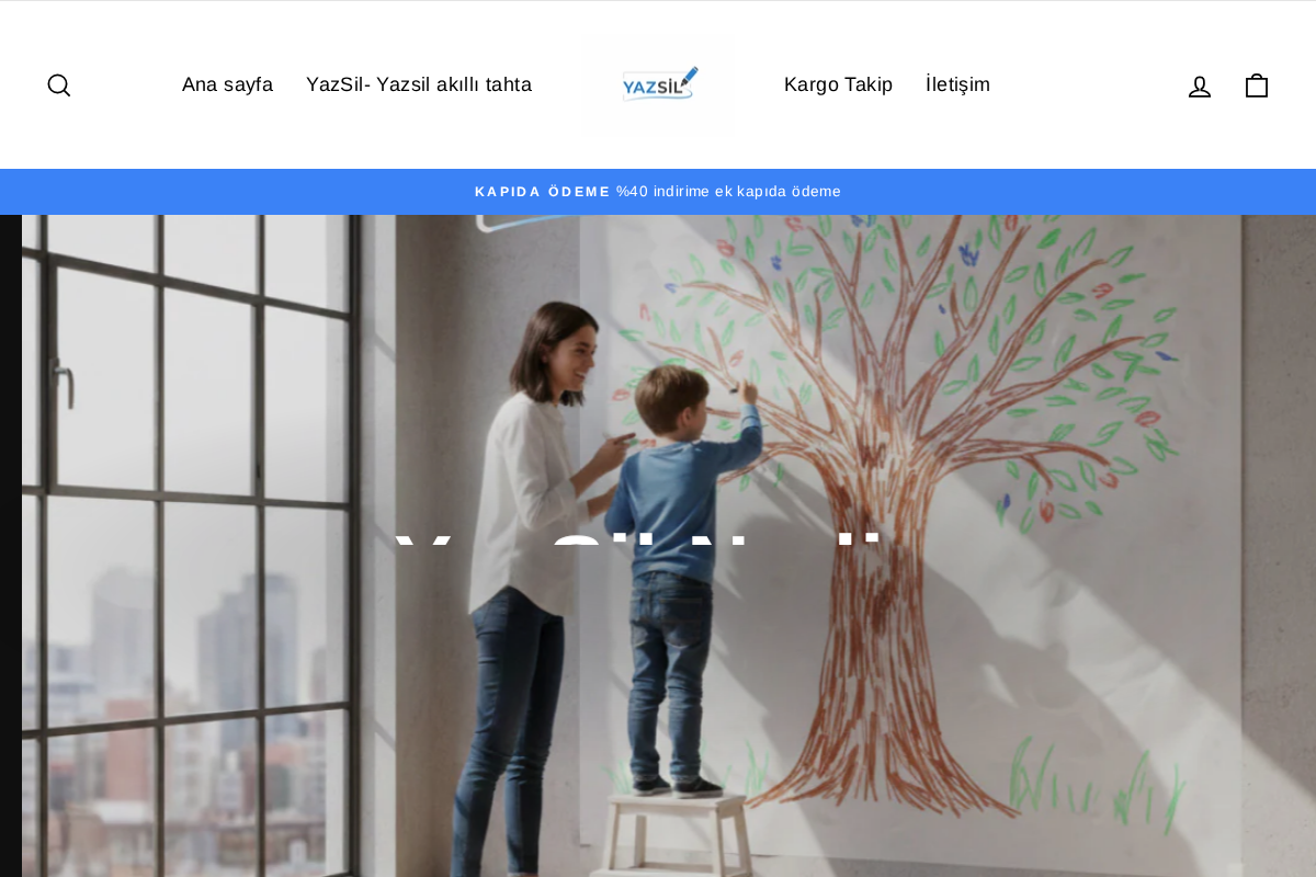 YazSil homepage screenshot