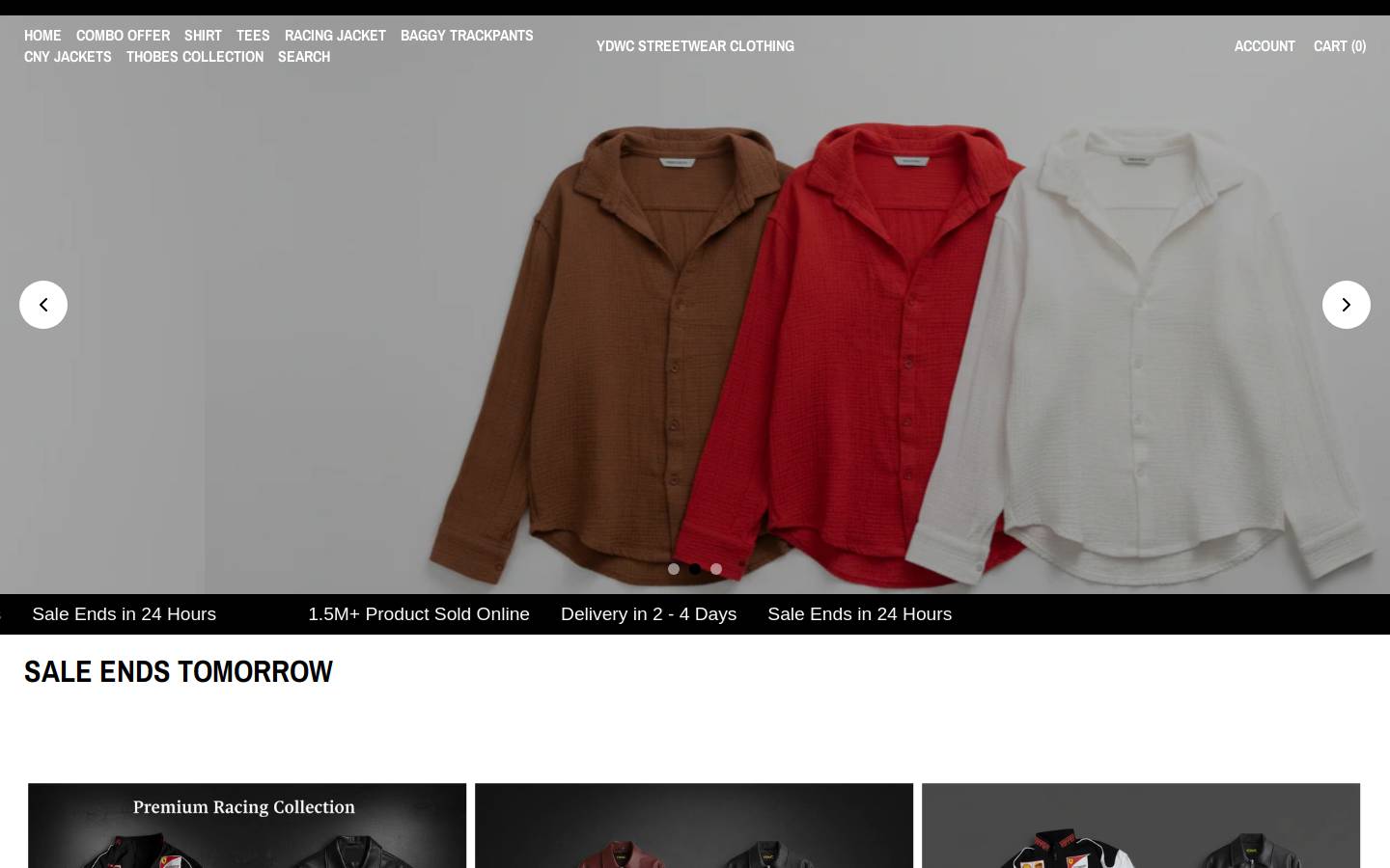 ydwc.co.in homepage screenshot