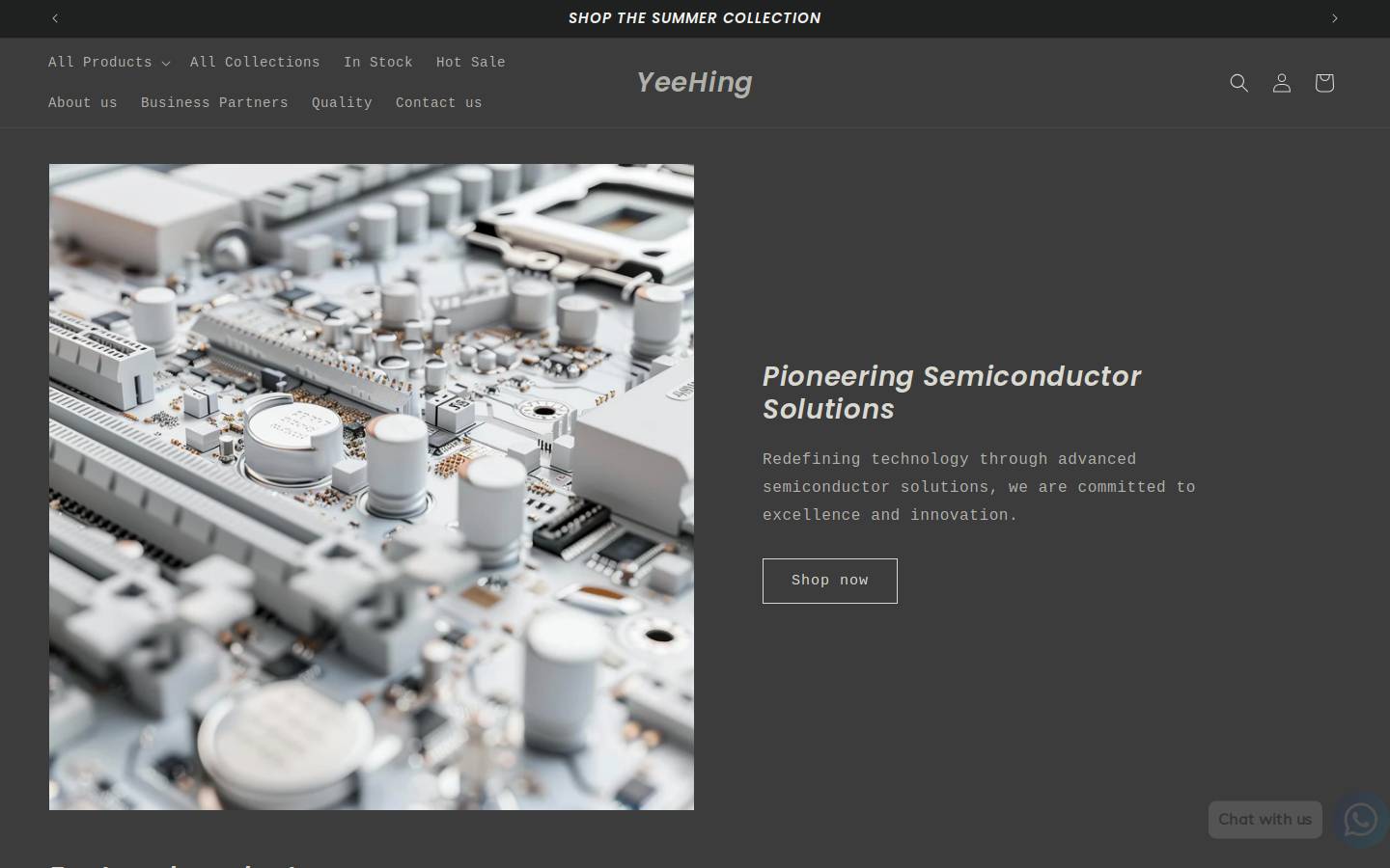 yeehing-ic.com homepage screenshot