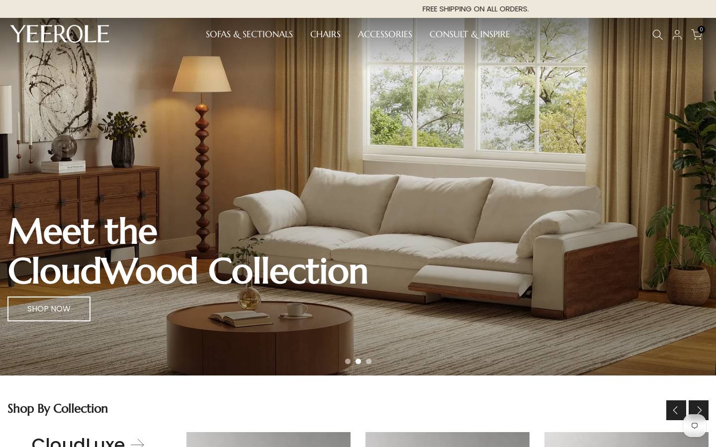 yeerolehome.com homepage screenshot
