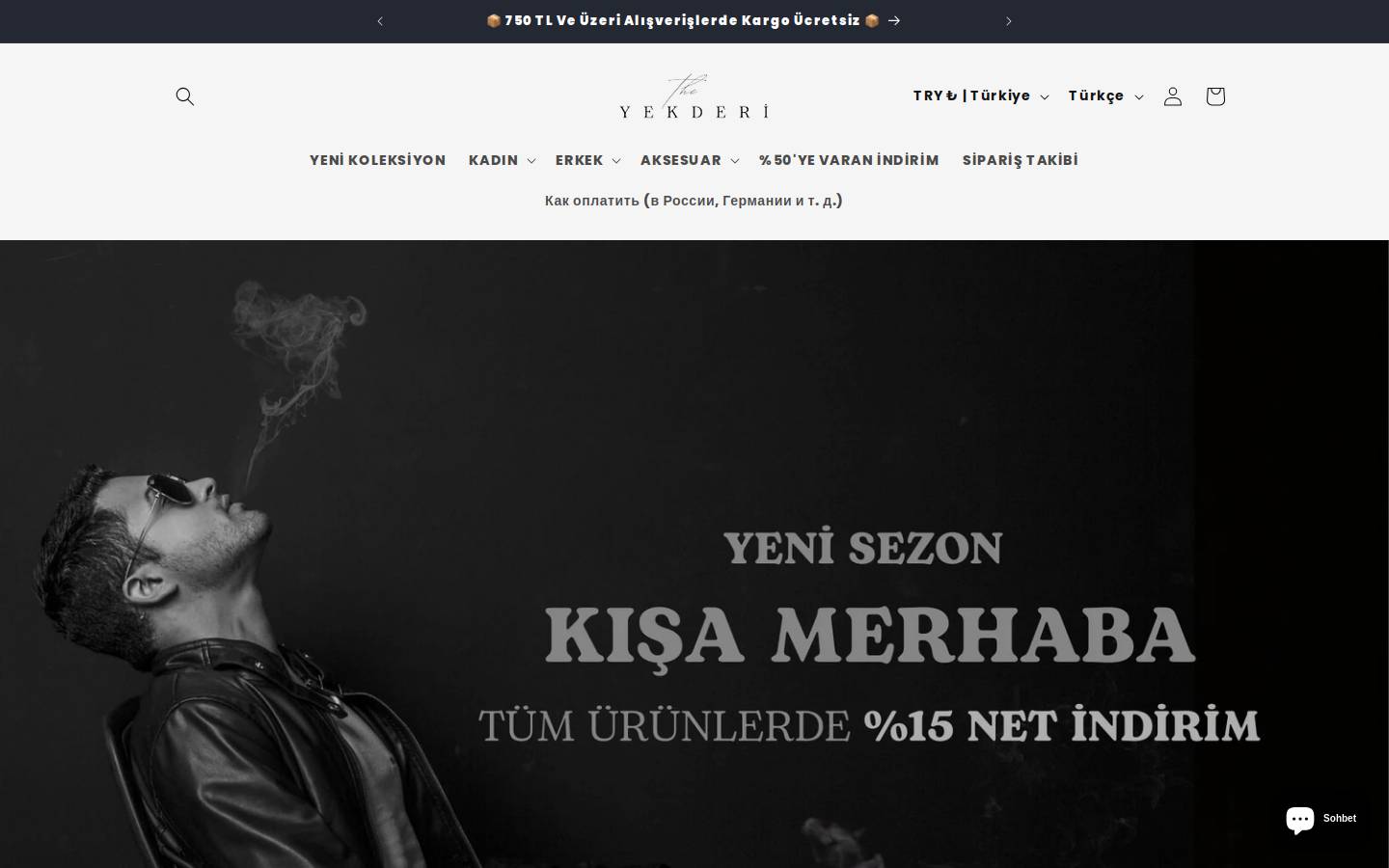 yekderi.com homepage screenshot