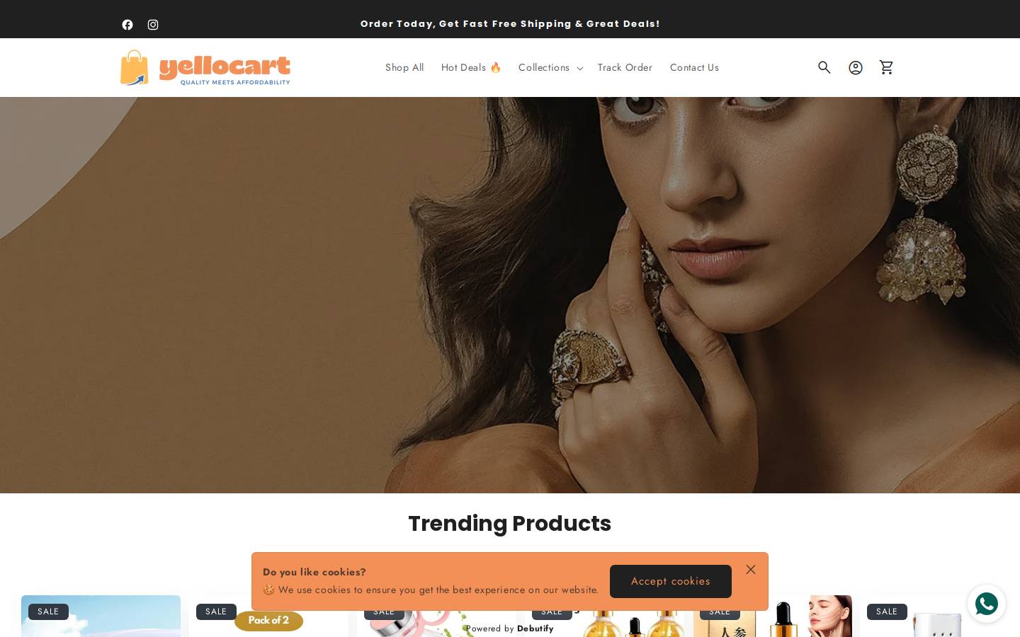 yellocart.com homepage screenshot