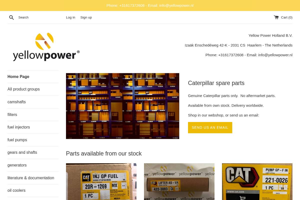 yellow-power.com homepage screenshot