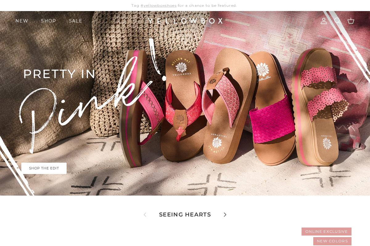 Yellow Box homepage screenshot