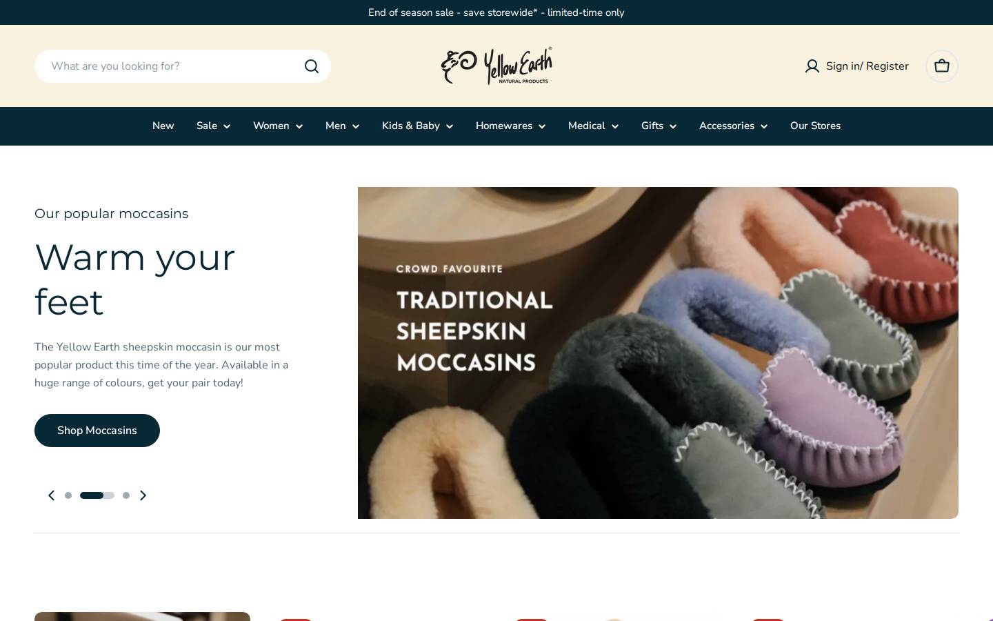 yellowearth.com.au homepage screenshot