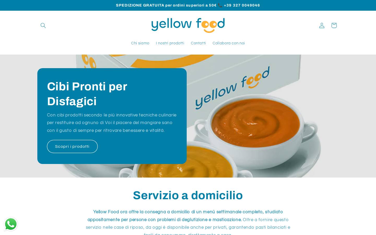 yellowfood.it homepage screenshot
