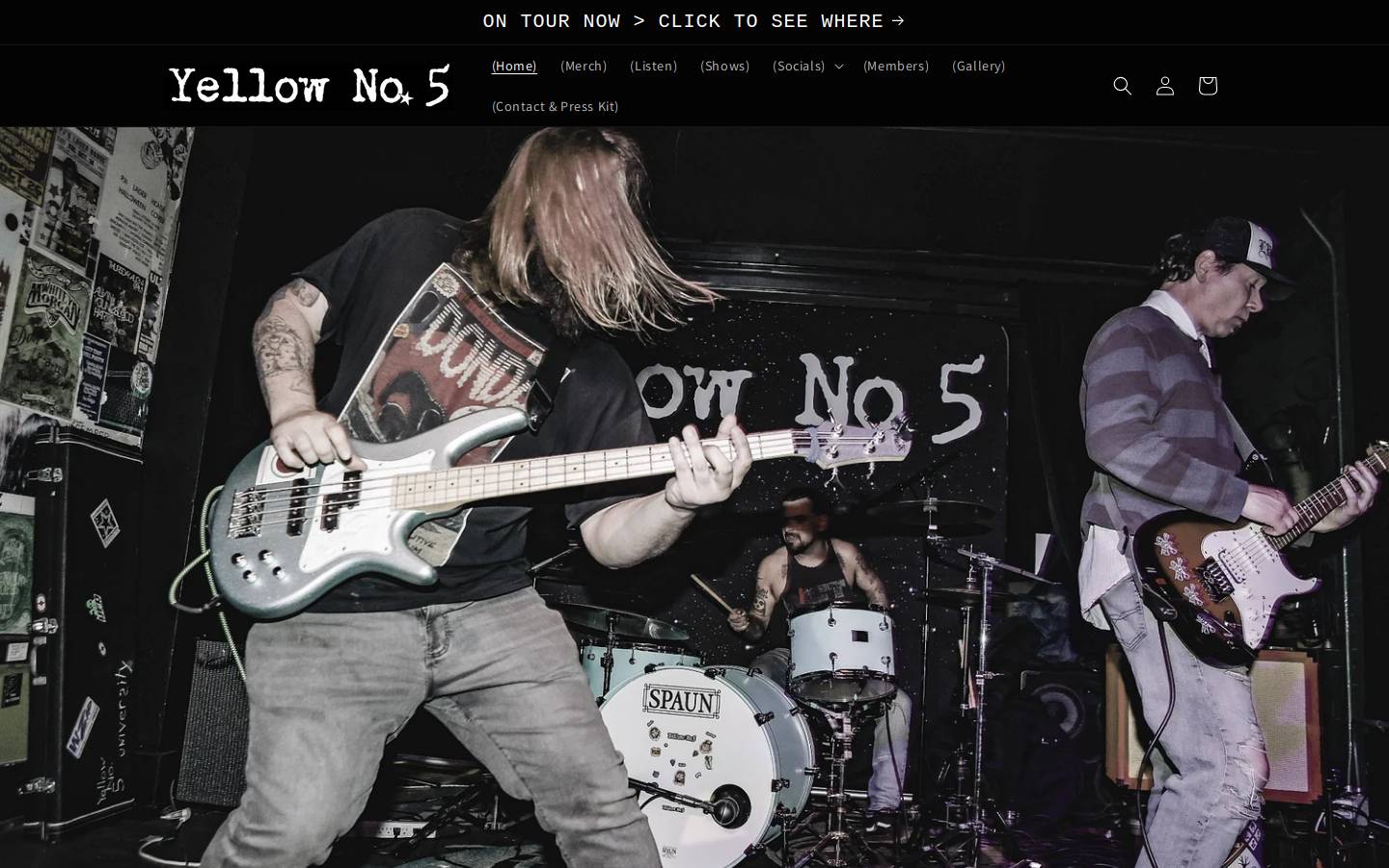 yellowno5.net homepage screenshot