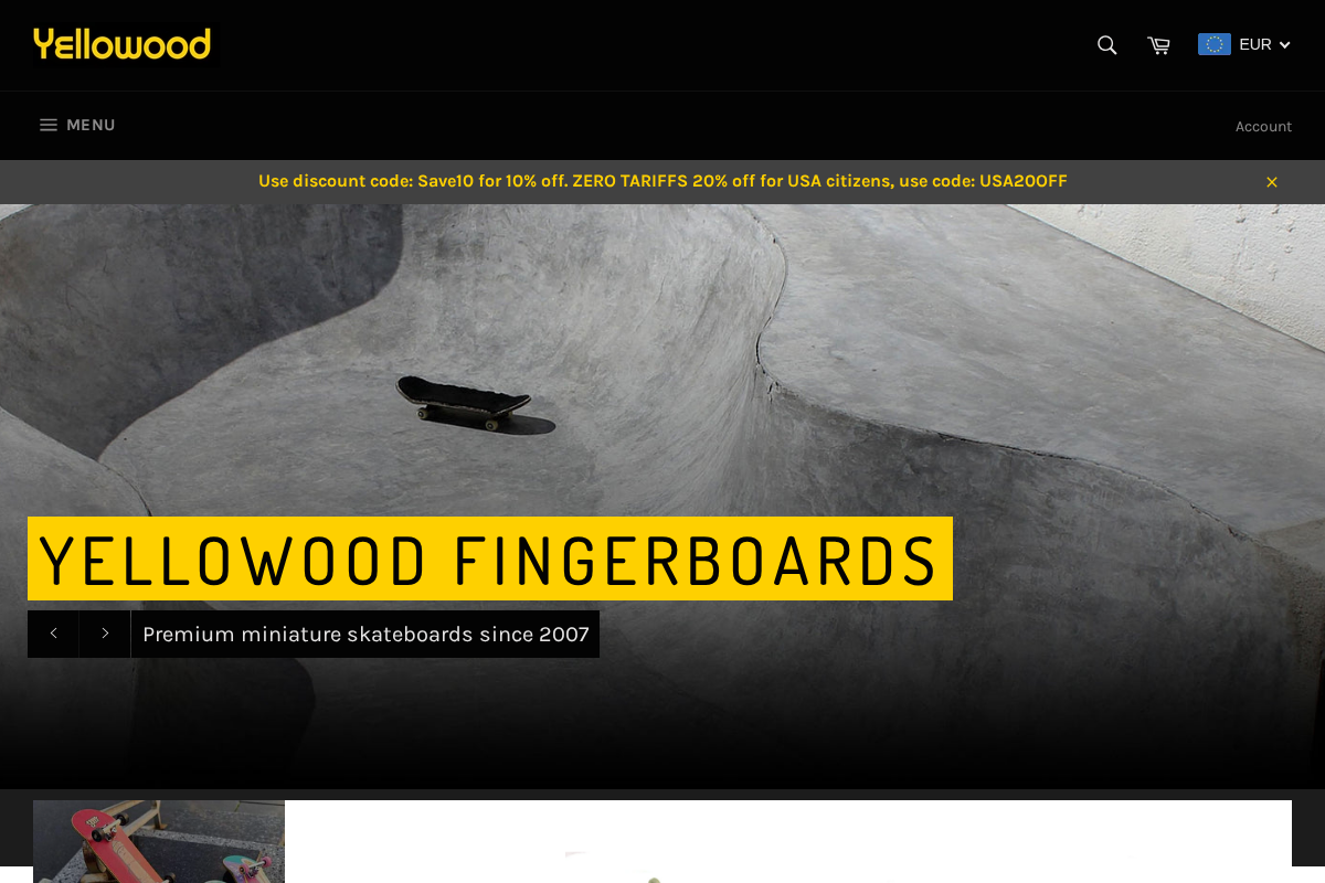 Yellowoodstore homepage screenshot