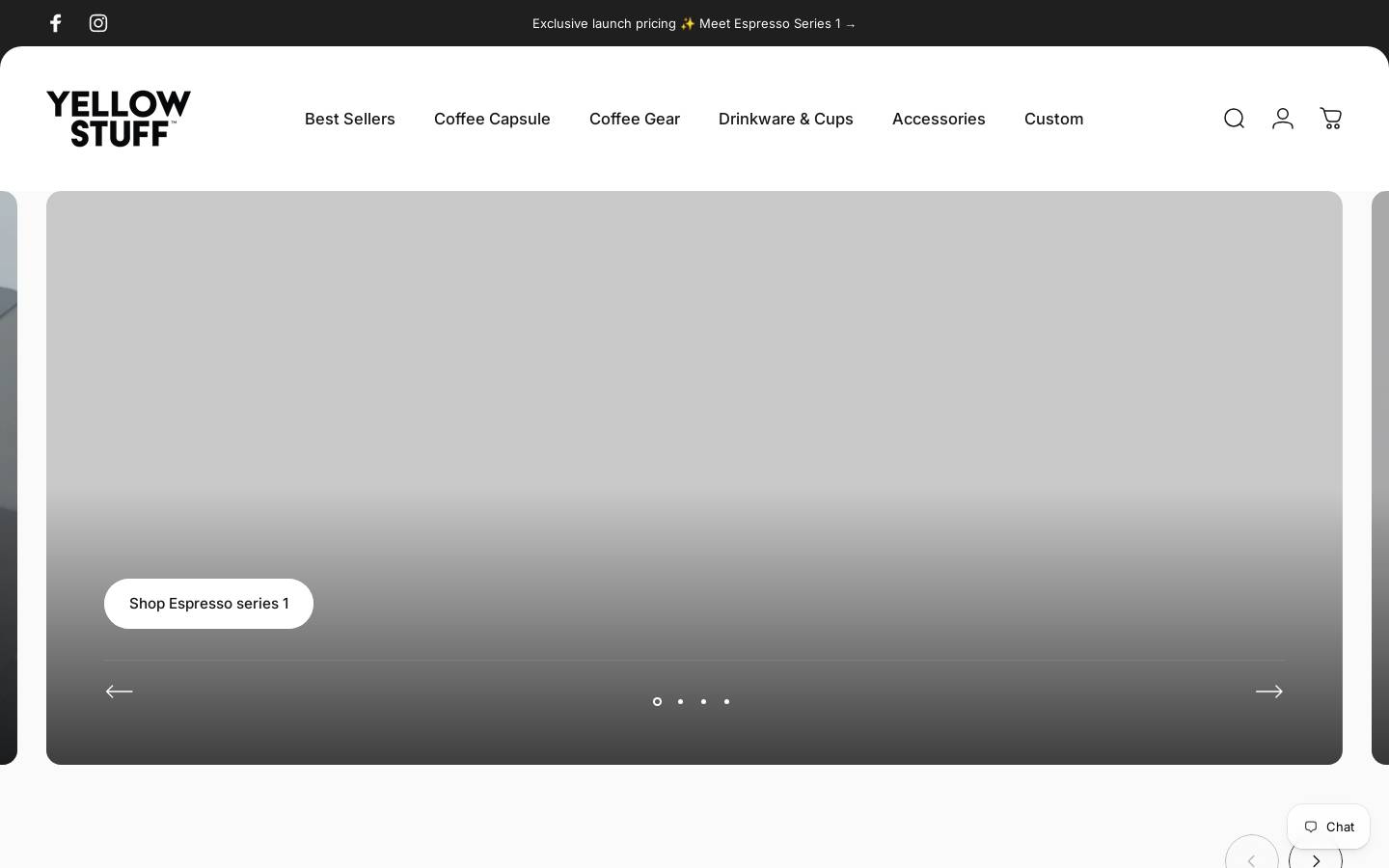 yellowstuffstore.com homepage screenshot
