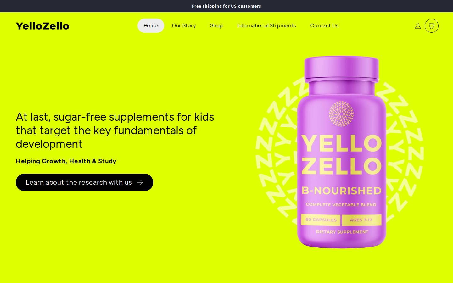 yellozello.com homepage screenshot