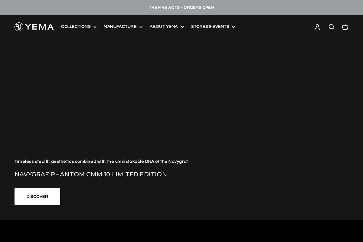 YEMA Manufacture Horlogère Française 1948 homepage screenshot