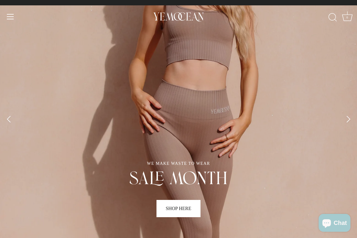 Yemocean homepage screenshot