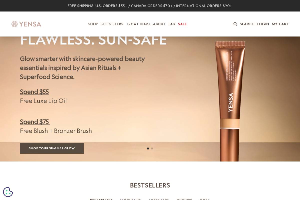 yensa.com homepage screenshot