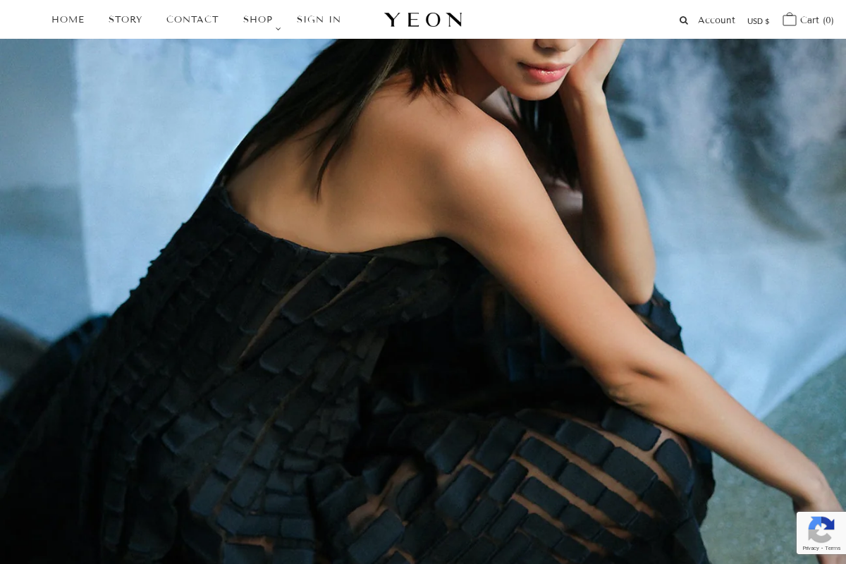 Yeon homepage screenshot