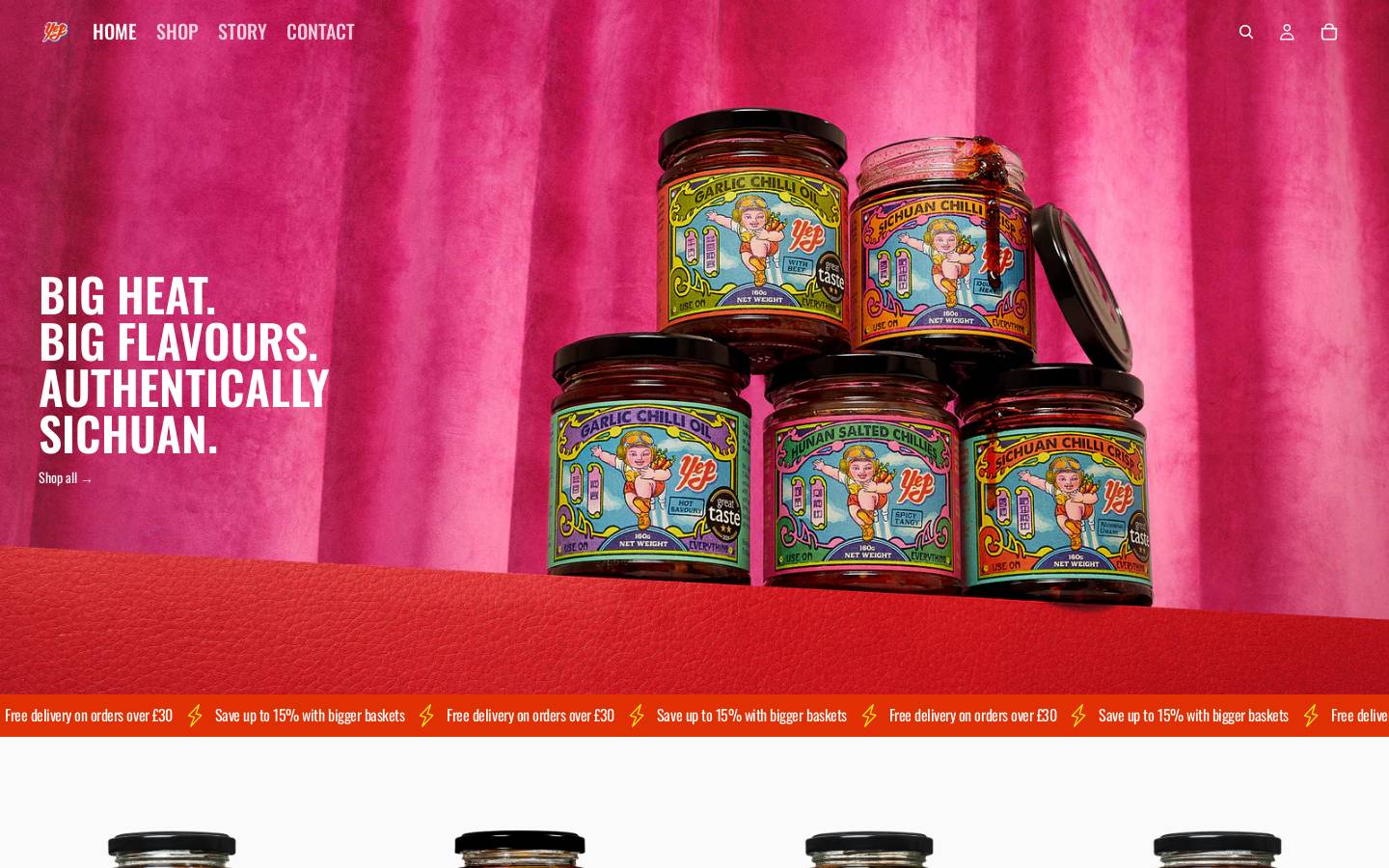Yep Kitchen homepage screenshot