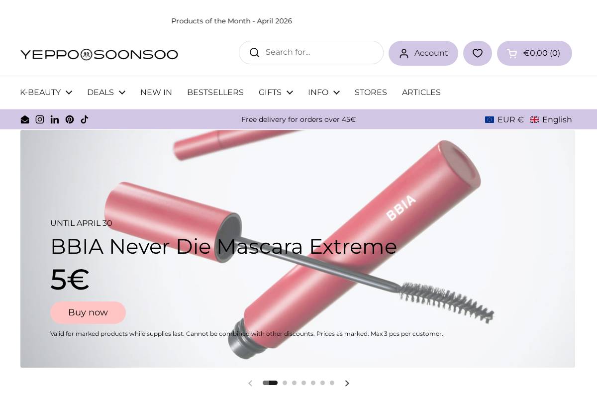 Yeppo & Soonsoo homepage screenshot