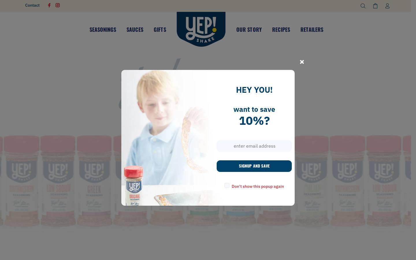 yepshake.com homepage screenshot