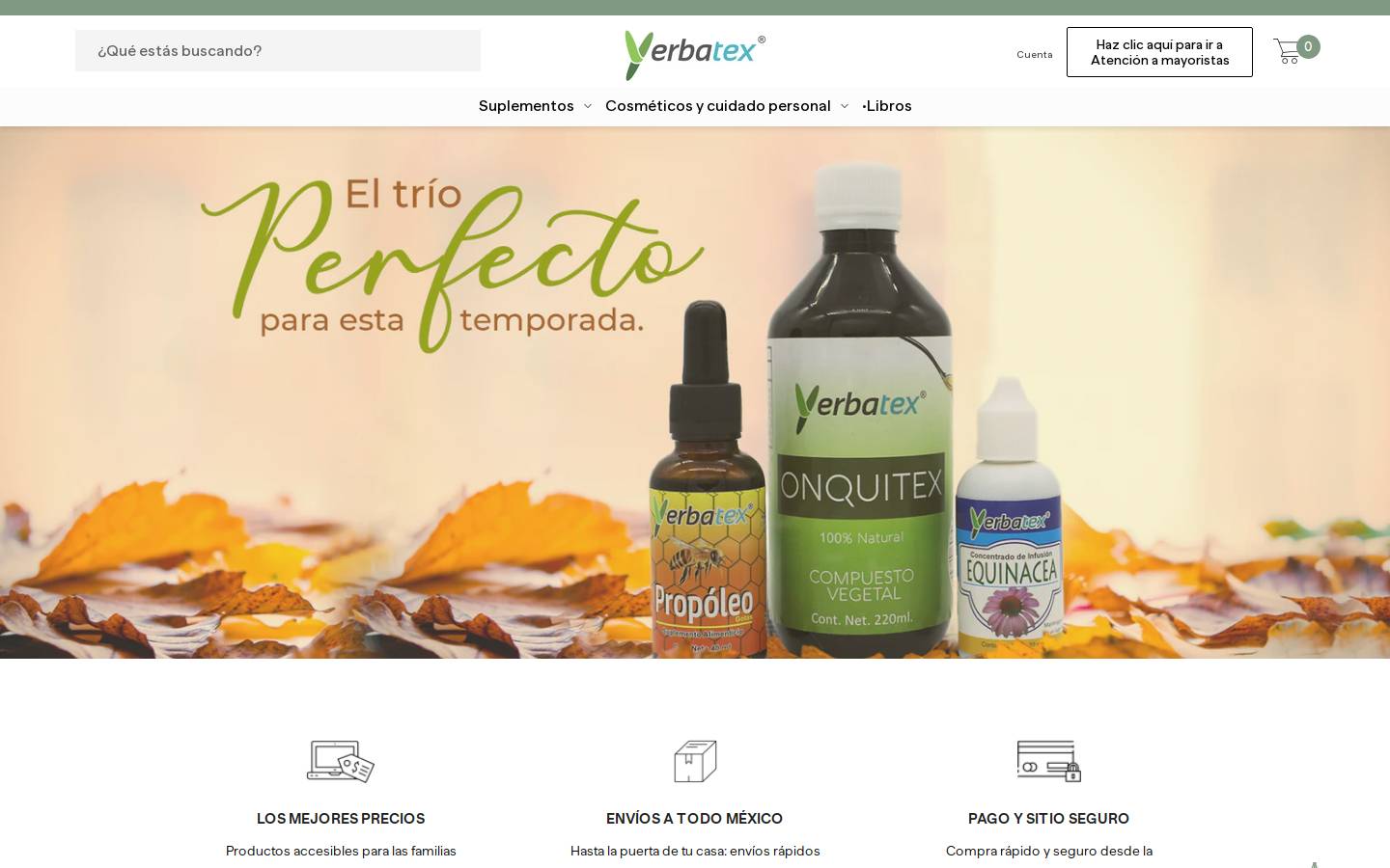 yerbatex.mx homepage screenshot