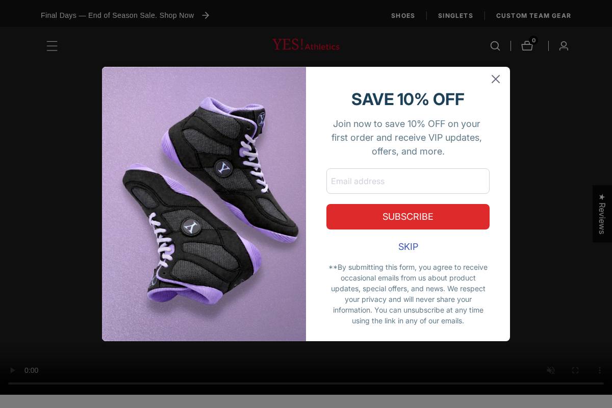 yesathleticsusa.com homepage screenshot