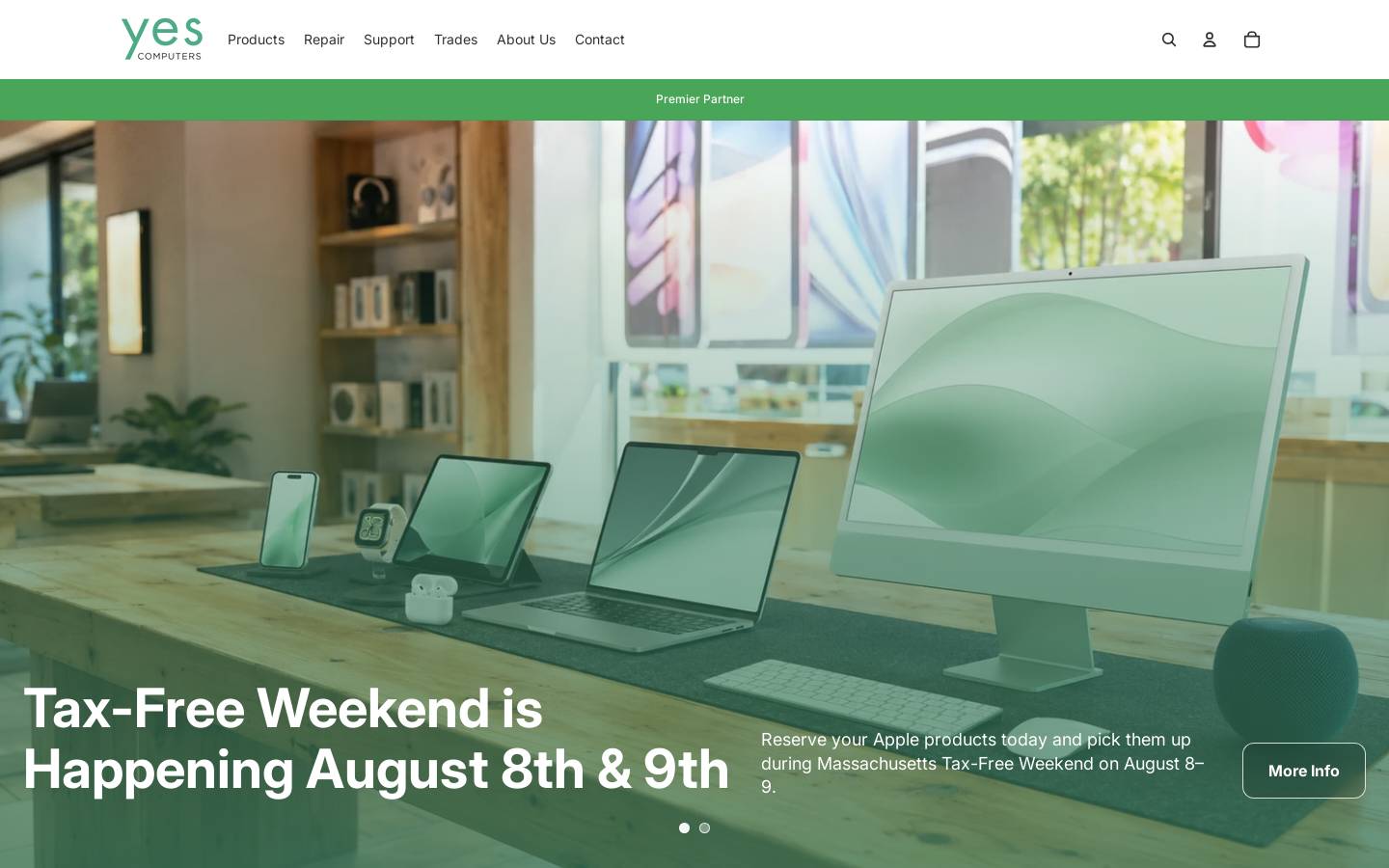 yescomputers.com homepage screenshot