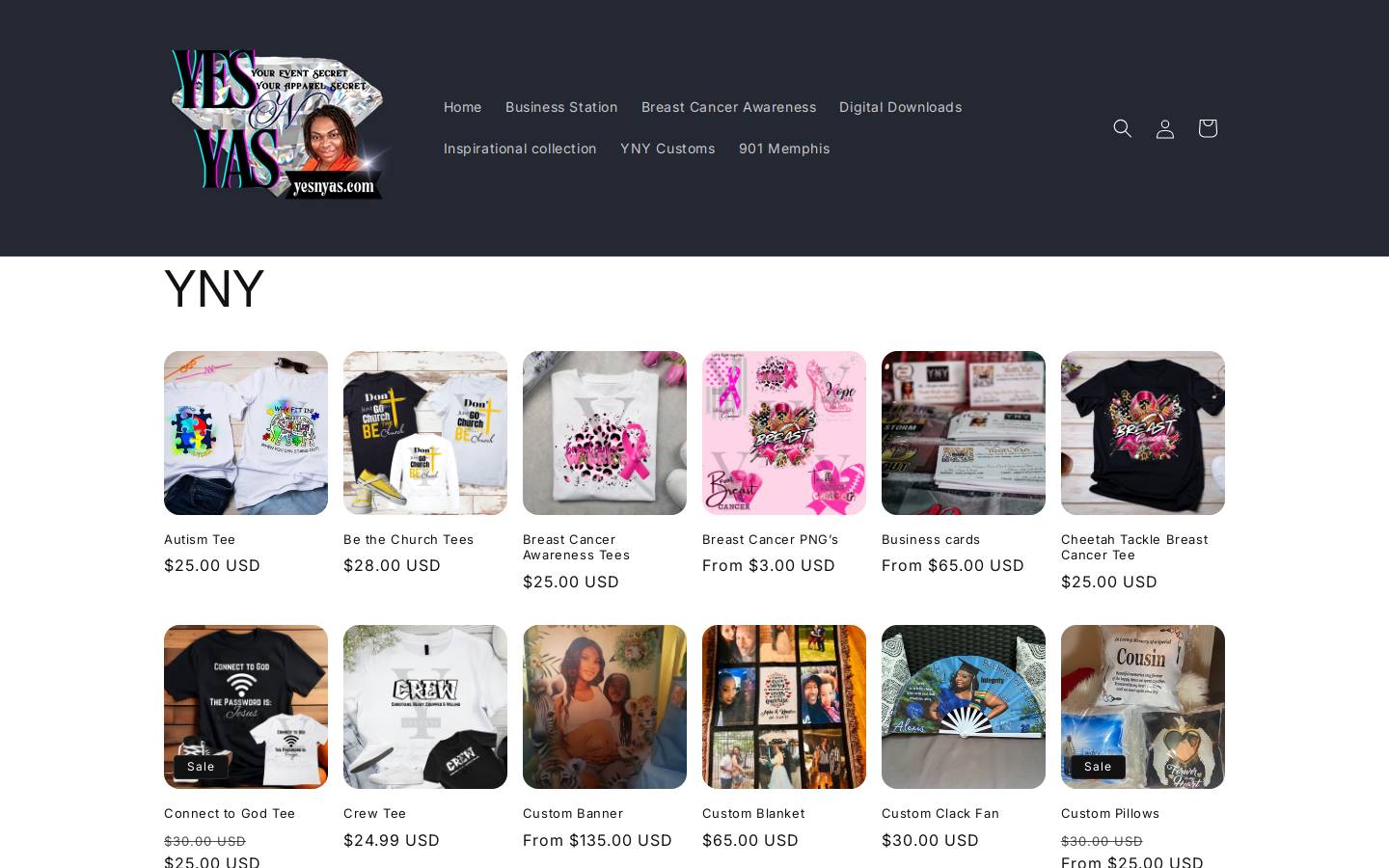 yesnyas.com homepage screenshot