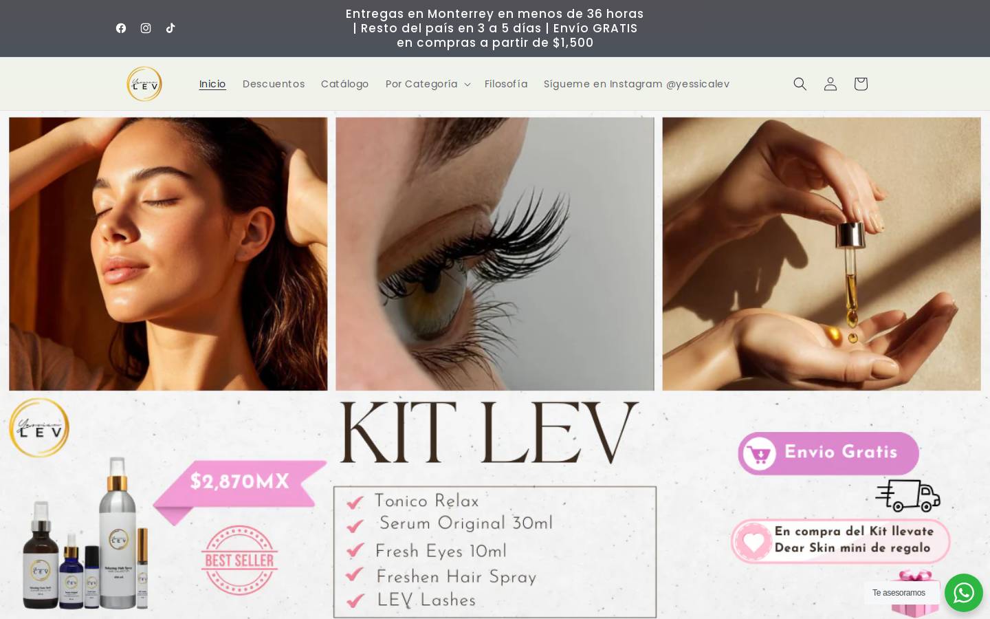 yessicalev.com homepage screenshot