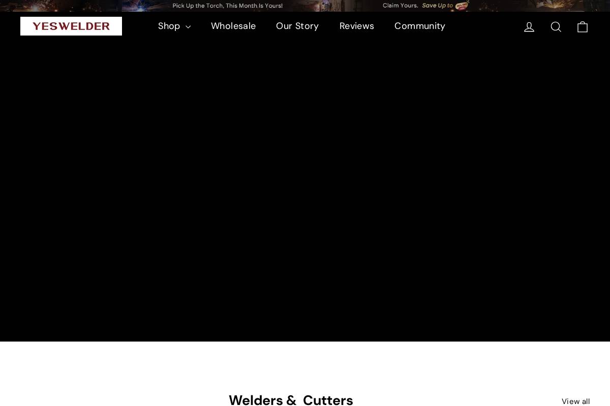 YesWelder homepage screenshot